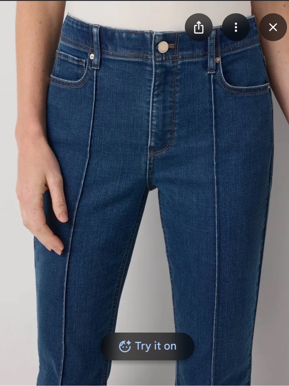 WHBM NWT Slim High-Rise Ankle Dark Blue Women’s Jeans